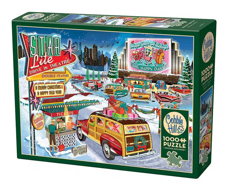 1000PC Holiday Drive-In Puzzle Cobble Hill image 0